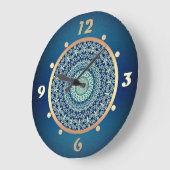 Elegant, oosterpatroon, modern grote klok (Hoek)