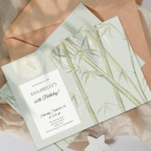 Elegant oosters bamboe 60e verjaardagsfeestje