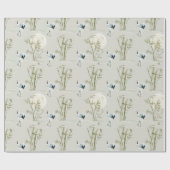 Elegant oosters bamboe kraan cadeau cadeaupapier (Vlak)