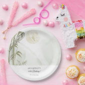 Elegant Oosters Bamboe Kraan Verjaardagsfeest Papieren Bordje (Feest)