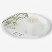 Elegant Oosters Bamboe Kraan Verjaardagsfeest Papieren Bordje (Gekanteld)