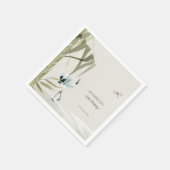 Elegant Oosters Bamboe Kraan Verjaardagsfeest Servet (Hoek)