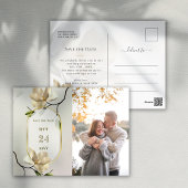 Elegant Oosters Magnolia Bruiloft Save the Date Briefkaart