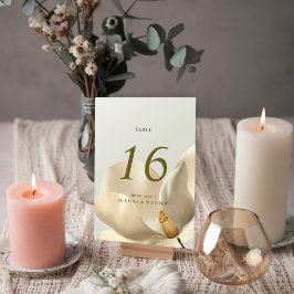 Elegant Oosters Magnolia Trouwtafel Nummer Kaart
