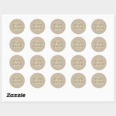 Elegant oosters minimalistisch ronde sticker (Vel)