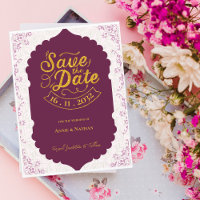 Elegant Oosters Motief Patroon Bourgondische bruil