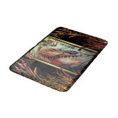 Elegant oostertijger en bamboe elegant badmat (Gekanteld)