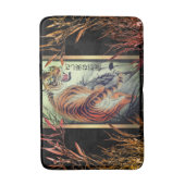 Elegant oostertijger en bamboe elegant badmat (Voorkant Verticaal)