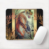 Elegant oostertijger en bamboe elegant muismat (Met muis)