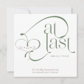 Elegant op laatste Roos Sage opslaan Datum Kaart (Voorkant)