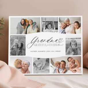 Elegant Op Maat Gemaakte Oma Foto Collage Aandenke Fotoplaat