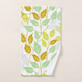 Elegant op Natuur geïnspireerd bladontwerp Bad Handdoek (Handdoek)