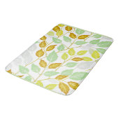 Elegant op Natuur geïnspireerd bladontwerp Badmat (Gekanteld)