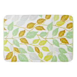 Elegant op Natuur geïnspireerd bladontwerp Badmat