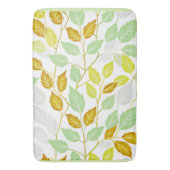 Elegant op Natuur geïnspireerd bladontwerp Badmat (Voorkant Verticaal)