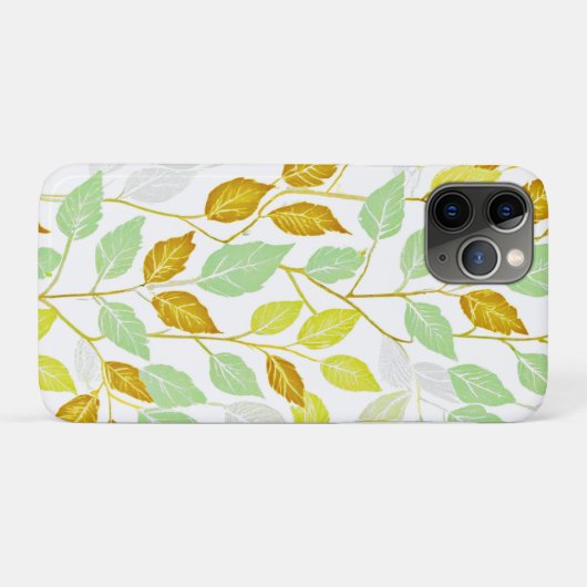 Elegant op Natuur geïnspireerd bladontwerp Case-Mate iPhone Case (Achterkant (horizontaal))