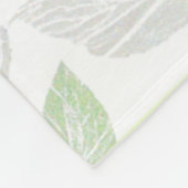 Elegant op Natuur geïnspireerd bladontwerp Fleece Deken (Hoek)