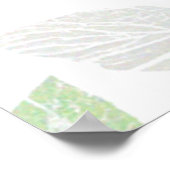 Elegant op Natuur geïnspireerd bladontwerp Poster (Hoek)