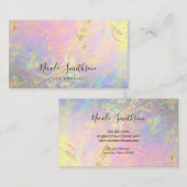 elegant opaal visitekaartje (Voorkant / Achterkant)