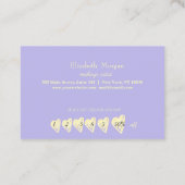  Elegant Opal Gold Lijst Klantenkaartje (Achterkant)