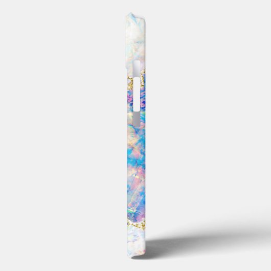 Elegant Opal Holographic Monogram Case-Mate iPhone Case (Achterkant / Links)