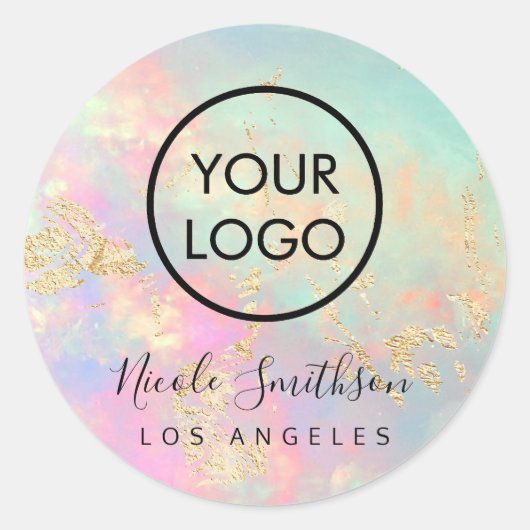 elegant opal Sticker (Voorkant)