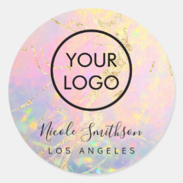 elegant opal Sticker