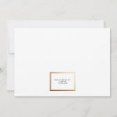 Elegant Opaque Photo Overlay Wedding Invite Kaart (Achterkant)