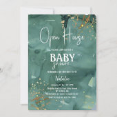 Elegant open huis baby shower kaart (Voorkant)