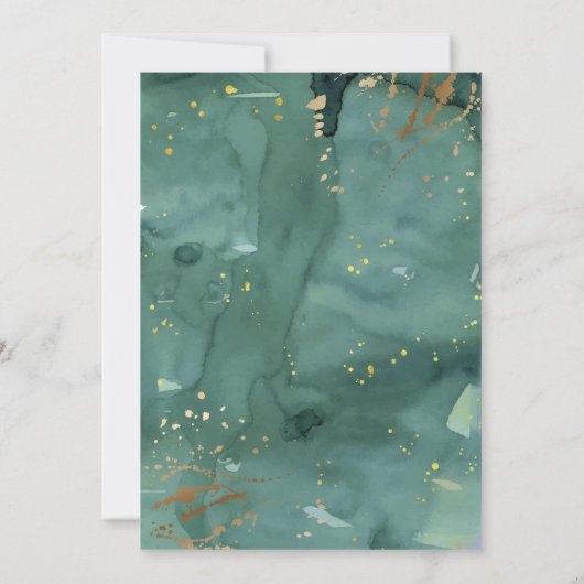 Elegant open huis baby shower kaart (Achterkant)