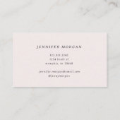 Elegant ophisticated Golden Leaf Visitekaartje (Achterkant)