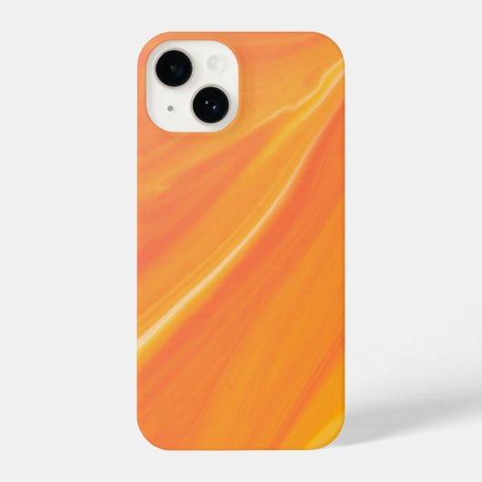  Elegant Orange Marble  iPhone Hoesje (Achterkant)