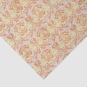 Elegant Oranje bloemmotief Tissuepapier (Detail)