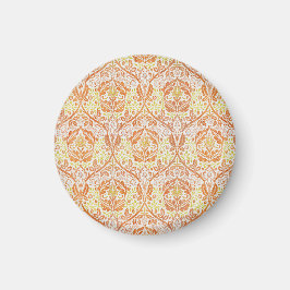 Elegant Oranje Bloempatroon Magneet