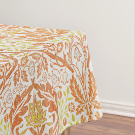 Elegant Oranje Bloempatroon Tafelkleed