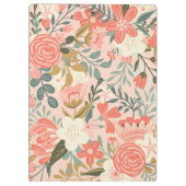 Elegant Oranje Blush Peach Green Ambrosia Floral Klembord (Achterkant)