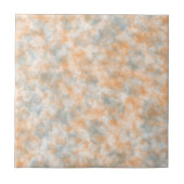 Elegant Oranje grijs Waterverf marmer Tegeltje (Voorkant)