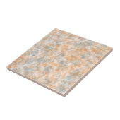 Elegant Oranje grijs Waterverf marmer Tegeltje (Zijkant)