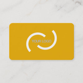 Elegant oranje kaart. Aanpassen met je eigen logo. Visitekaartje