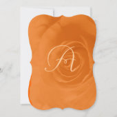 Elegant Oranje koraal Roos Weddenschap Kaart (Voorkant)