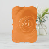 Elegant Oranje koraal Roos Weddenschap Kaart (Staand voorkant)