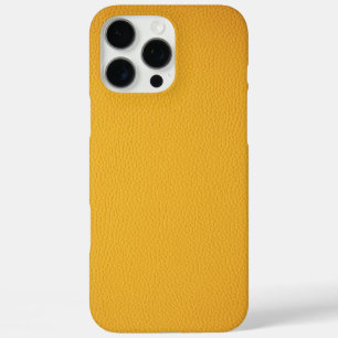 Elegant oranje leer iPhone 16 pro max hoesje