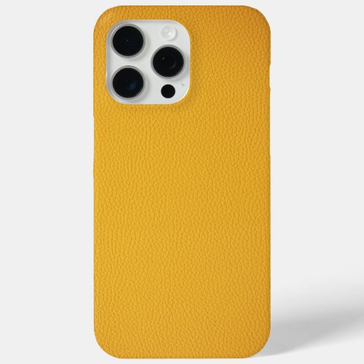 Elegant oranje leer Case-Mate iPhone case (Achterkant)