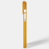 Elegant oranje leer Case-Mate iPhone case (Achterkant / Links)