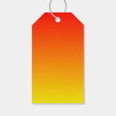 Elegant Oranje orchideeën Tropisch strand Weddensc Cadeaulabel (Achterkant)