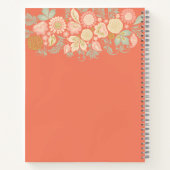 Elegant oranje pastel-koekjesrecepten notitieboek (Achterkant)