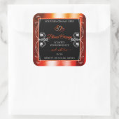Elegant Oranje Red Product Labels juwelen zwart (Tas)