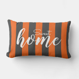 Elegant Oranje striped Pattern Test Sweet Home Kussen