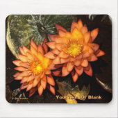 Elegant Oranje water Lilies Muismat (Voorkant)