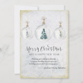 Elegant Oranment Kerstmis Holiday Kaart (Voorkant)